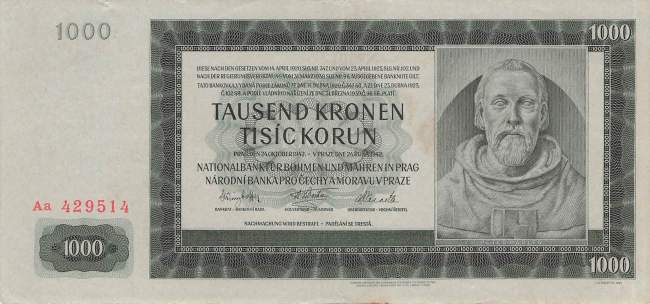 1000 Kronen 1942